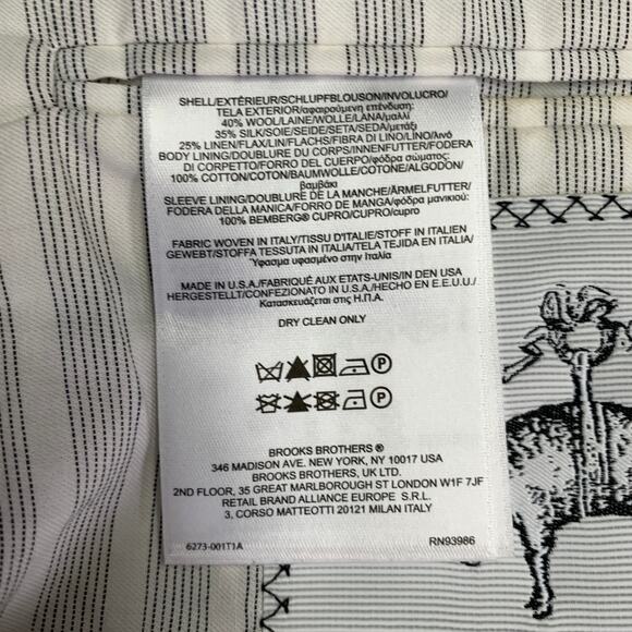 BLACK FLEECE Size 42 Regular Grey Red Black Plaid Sport Coat - Picture 13 of 13